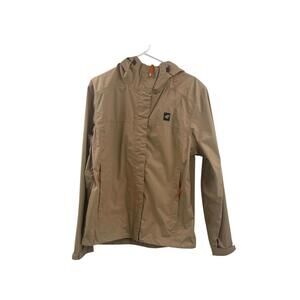 Dutch Bros Lightweight Hooded Jacket in Tan
